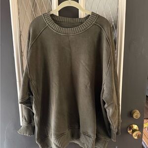 Aerie Olive Green Women's Sweatshirt